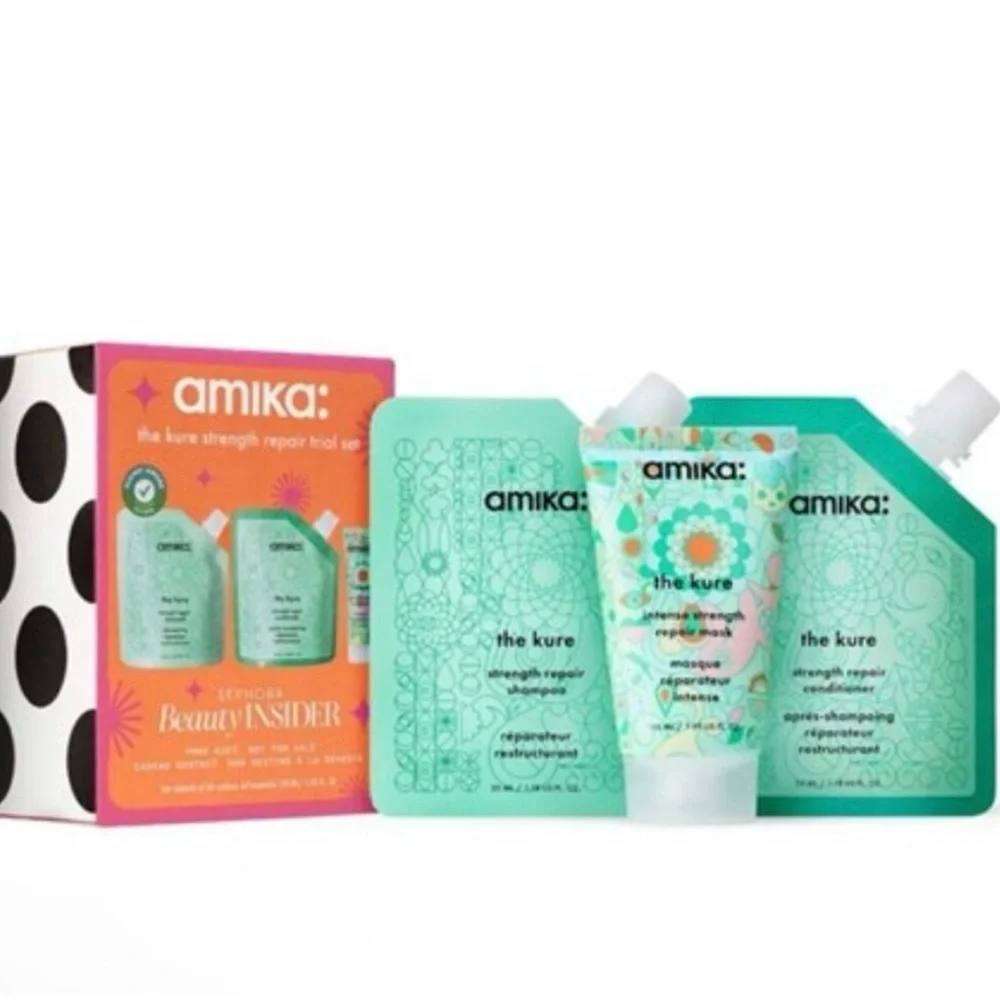 Amika The Kure Strength Repair Mini 3 Piece  Set BRAND NEW/SEALED - Picture 2 of 10